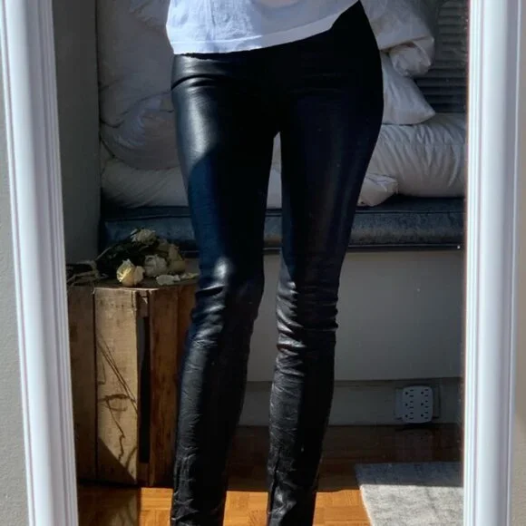 Paige Verdugo Ankle Pant - Leather - Picture 4 of 7